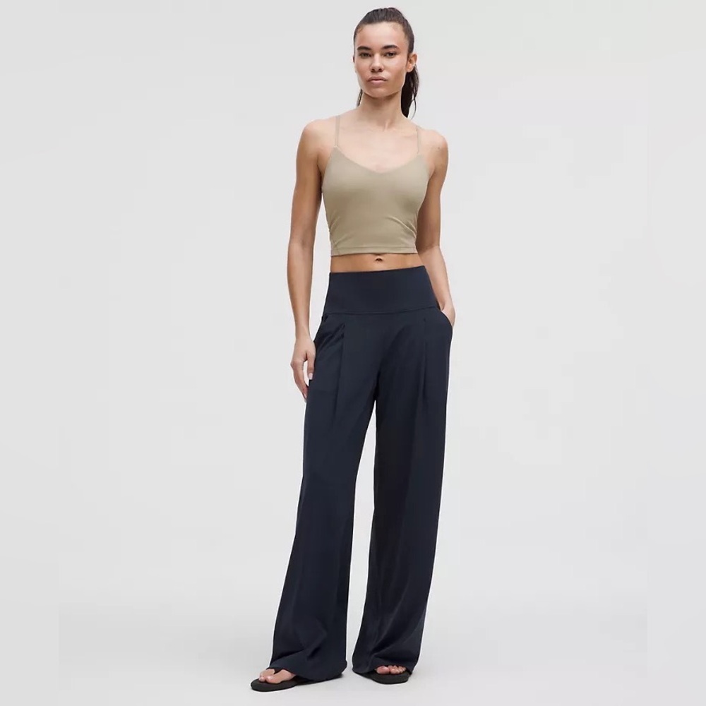 Lululemon Black Align Palazzo pant Size 4 Wide leg High Waist Leggings